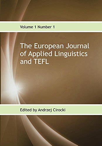 The European Journal Of Applied Linguistics And TEFL Volume 1 Number 1