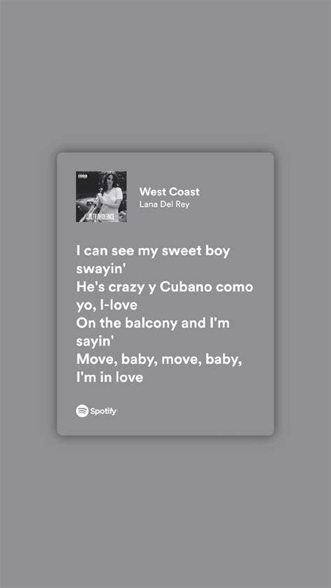 West coast by Lana Del Rey | Lana del rey lyrics, Pretty lyrics, Just ...