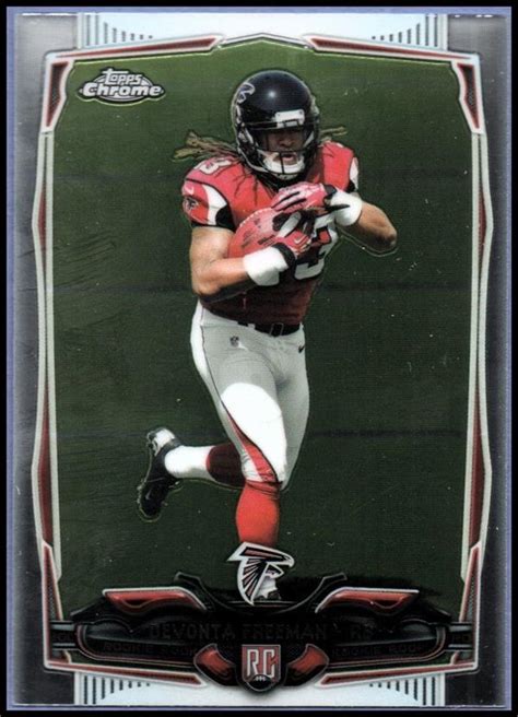 Devonta Freeman Football Card Atlanta Falcons Topps Chrome