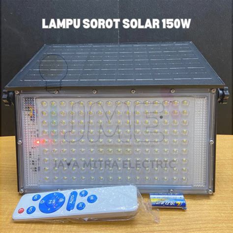 Jual Lampu Sorot Solar Cell Watt W Lampu Tembak Panel Surya