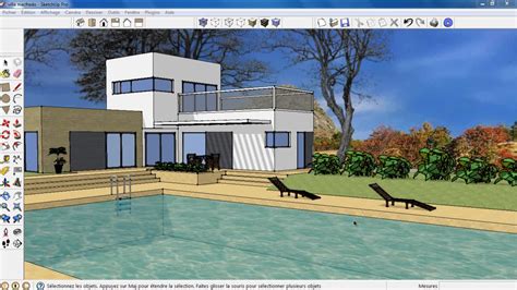 Tuto Une Villa Avec Piscine Dans Sketchup Avec Sketchup Sur Tuto