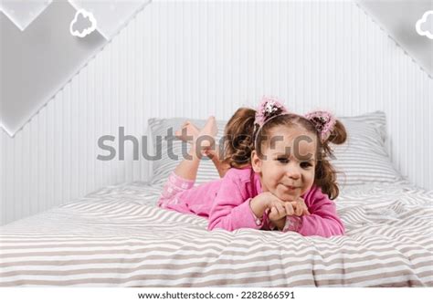 Charming Little Girl Pink Pajama Robe Stock Photo 2282866591 | Shutterstock