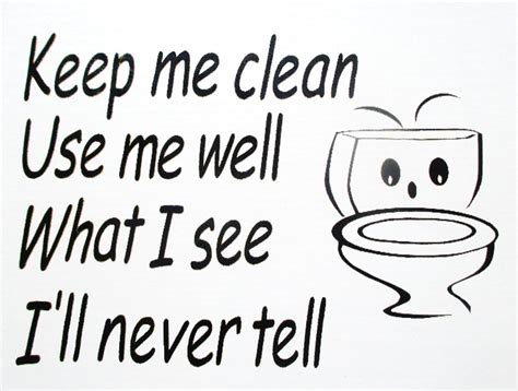 Toilet Sign Bathroom Notice Wall Plaque.'keep Me Clean - Etsy