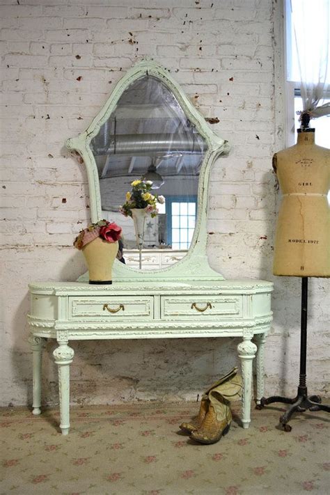 Painted Cottage Chic Shabby Romantic Vanity By Paintedcottages Like