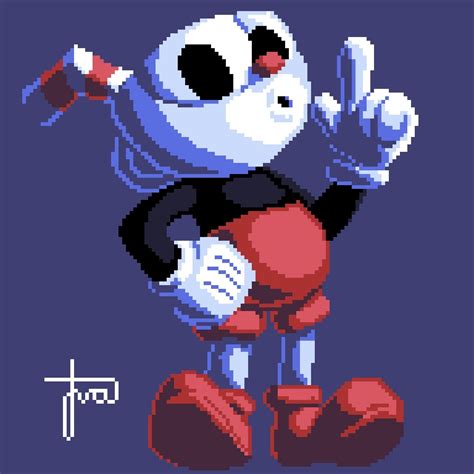 Cuphead Pixel Art I Made Rcuphead