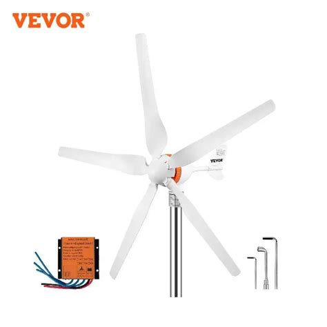 VEVOR Générateur Éolienne 12V Kit Générateur Turbine Éolienne 500W 5