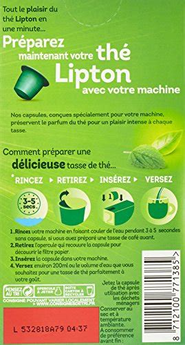 Lipton Thé Vert Marrakech Mint 10 Capsules 25g