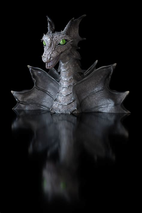 Dragon Bust 3d Printing Model High Polygon 3d Model 3d Printable Cgtrader