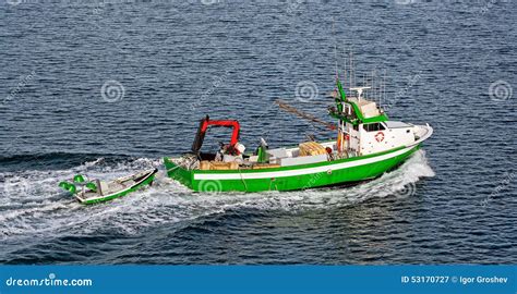 Commercial Fishing Trawler Boat Stock Image Image Of Industrial