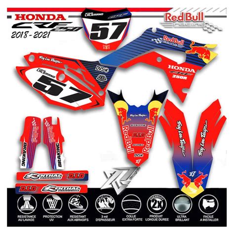 Kit D Co Honda Crf Team Rb Decografix Couleur Fonds De