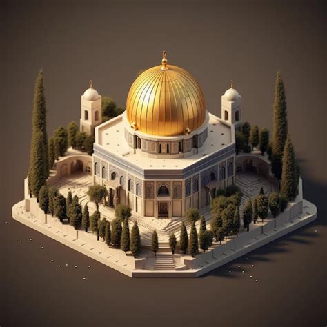 Premium Ai Image Mosque Of Alaqsa Dome Of The Rock Mosquejerusalem Al