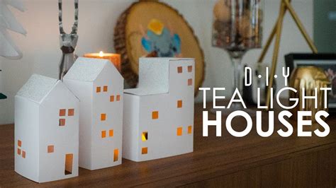 Tea Light Houses DIY THRIFTMAS Day 6 YouTube