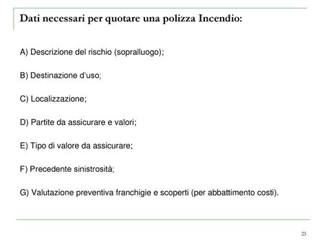 Valore Assicurativo E Riferimenti Al Contratto Assicurativo Property