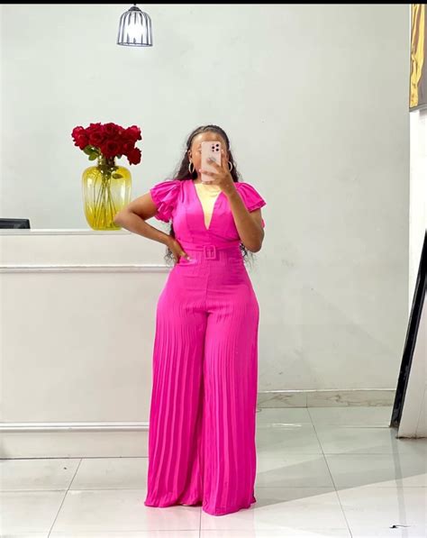 Patchwork Pleated Loose Romper High Waist Wide Leg Jumpsuit Midrand