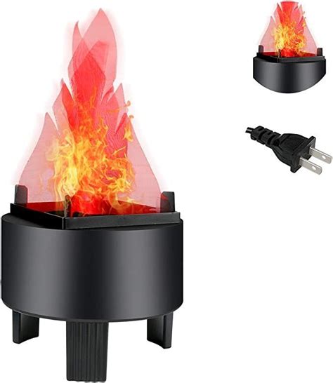 Globalstore 3d Led Fake Fire Flames Effect Light 110v Electric Fake