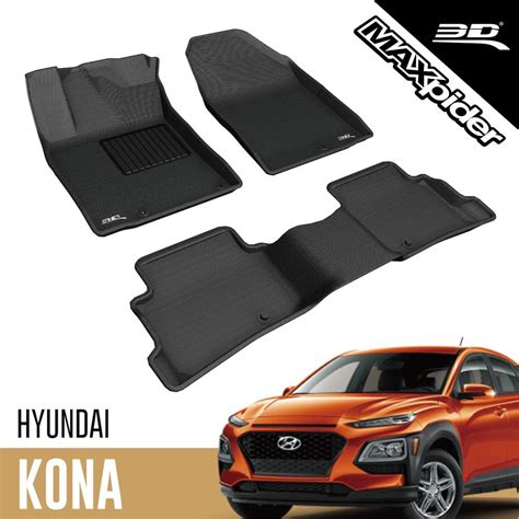 D Maxpider All Weather Floor Mats For Hyundai Kona Electric Model