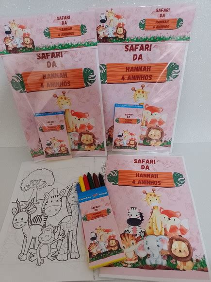 Revista De Colorir Safari Loja Ana Elo Produtos Especiais