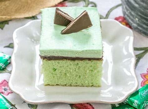 Creme De Menthe Cake