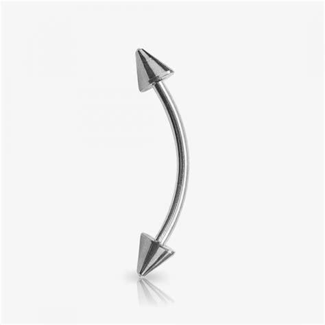 Piercing Curvo De A O Cir Rgico Spike Shopee Brasil