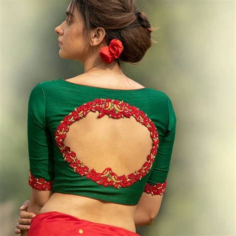 30 Amazing Back Neck Latest Blouse Designs Ideas In 2023 Fashionterest