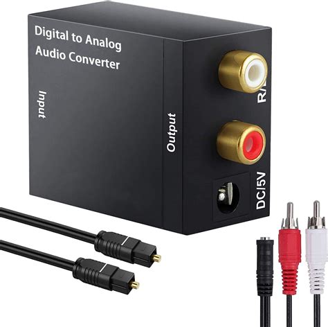 MTQ Adaptador De Convertidor De Audio Coaxial Toslink Digital A