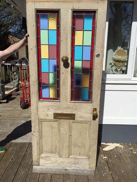 Reclaimed Victorian Front Door Stained Glass Glass Door Ideas