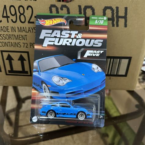 Jual Hotwheels Fast And Furious Wave Porsche Gt Rs Blue Biru