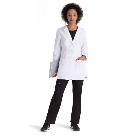 Grey S Anatomy Classic Hannah Lab Coat Pocket Women S In White