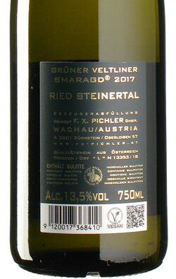 Grüner Veltliner Ried Steinertal Smaragd 2017 FX Pichler Wachau A