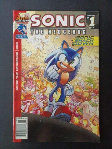 Sonic The Hedgehog 268 Comic Htf Newsstand Variant Combined