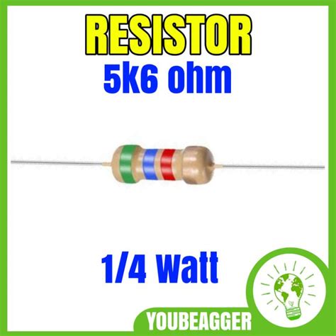 Jual Resistor 5k6 Ohm 14 Watt Shopee Indonesia