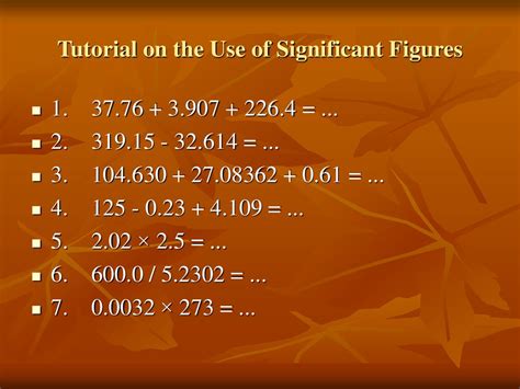 Tutorial On The Use Of Significant Figures Ppt Download