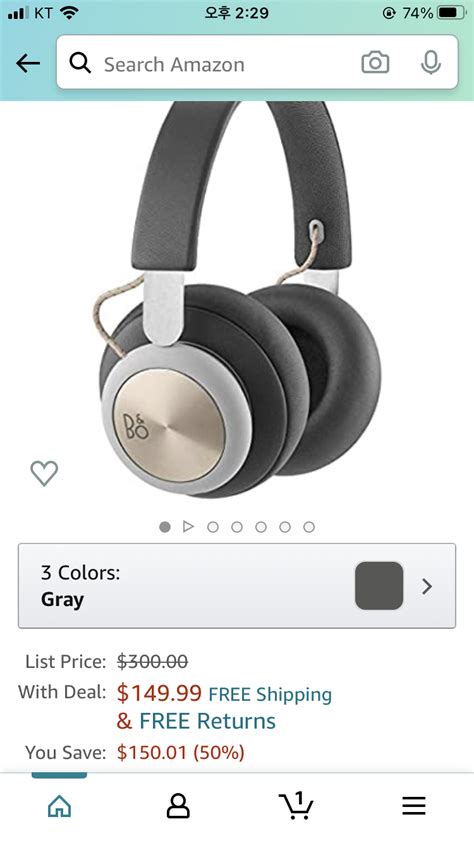 Amazon Bang Olufsen Beoplay H4 Wireless Headphones Charcoal Grey