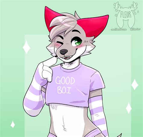 Good Boi Best Boi Art By Me Fleurfurr On Twitter Furry