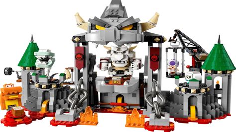 Lego Reveals Super Mario Dry Bowser Castle Battle Expansion Set, Lego ...