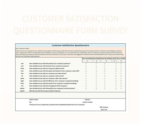 Free Survey Templates For Google Sheets And Microsoft Excel Slidesdocs