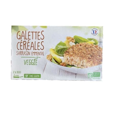 Galettes de céréales BIO sarrasin emmental Boîte 200g Cdiscount Au