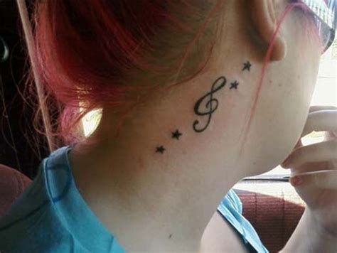 64 Fantastic Music Neck Tattoos Neck Tattoo Designs