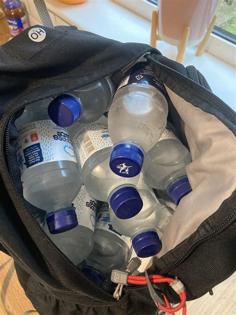 I have been slowly stealing those water bottles they give us for our