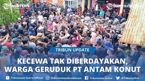 Dinilai Tak Berdayakan Warga Lokal Kantor Perusahaan Tambang Di Konawe