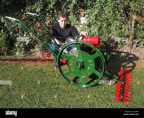 An Allen Scythe Vintage Grass Cutter Stock Photo Alamy