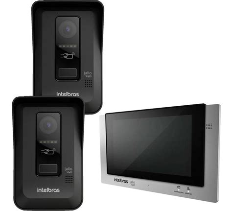 Kit Videoporteiro Wi Fi Intelbras Allo Wt7 Controle Por App Interfone