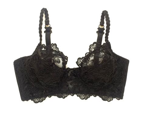 Black Lace Bra in Black French Calais Lace - Etsy