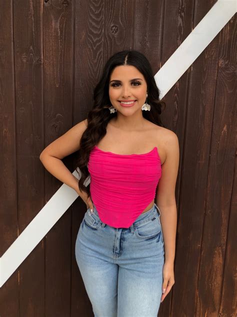 Abigail Sheer Corset Top Hot Pink Ale Accessories