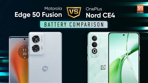 Motorola Edge 50 Fusion Vs OnePlus Nord CE4 Battery Comparison Which