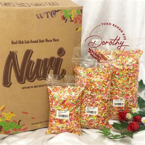 Jual NURI MESES COKLAT BUTIR WARNA WARNI REPACK 500 GRAM Shopee Indonesia