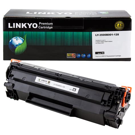 Linkyo Compatible Toner Cartridge Replacement For Canon 128 Black