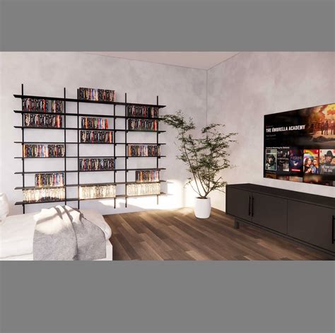 Wall Mounted DVD Storage Shelving – Modern Shelving