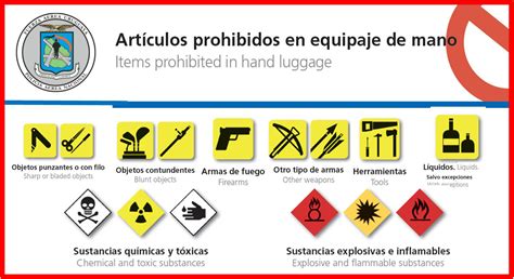 Policía Aérea Nacional Artículos Prohibidos