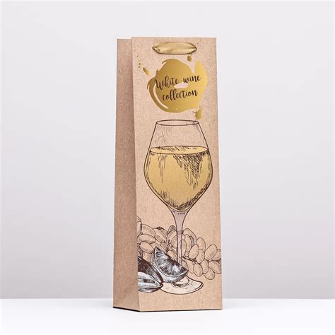 Пакет под бутылку «Wine collection», 12 x 36 x 9 см (10186214) - Купить ...